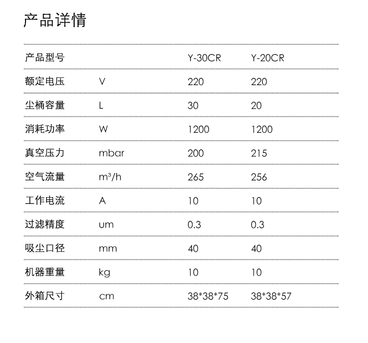 御衛(wèi)仕無塵室吸塵器Y-30CR